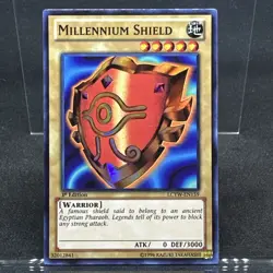 NM Yugioh Millenium Shield LCYW-EN159 Super Rare 1st Edition + FREE SHIPPING - Image 1