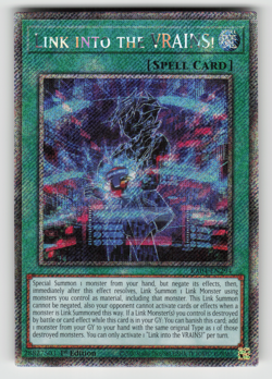 Link into the VRAINS! Yugioh RA04-EN294 Platinum Secret Rare PSR NM - Image 1