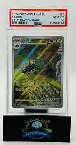 PSA 10 Pokemon Twilight Masquerade Lairon Special Illustration Rare Card 184/167 - Image 1