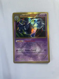 DUSKNOIR 104/101 GOLD Secret Rare Plasma Blast Pokemon Card Light Play - Image 1