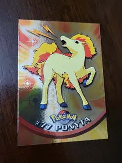 VLP! 2000 Topps Pokemon Tv Animation Edition Foil Card #77 Ponyta Blue Label - Image 1