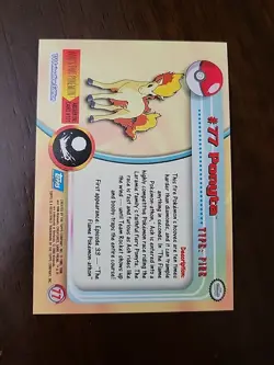 VLP! 2000 Topps Pokemon Tv Animation Edition Foil Card #77 Ponyta Blue Label - Image 2
