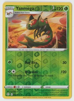 2021 Pokemon Shining Fates Reverse Holo 002/072 Yanmega R - Image 1