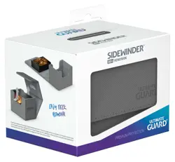ULTIMATE GUARD GREY 80+ Monocolor SIDEWINDER DECK CASE Card Storage Box ccg mtg - Image 1