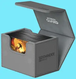 ULTIMATE GUARD GREY 80+ Monocolor SIDEWINDER DECK CASE Card Storage Box ccg mtg - Image 2