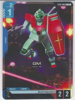 Gundam Card Game - GM ST01-005 C+ Raw Near Mint/Mint - Image 1