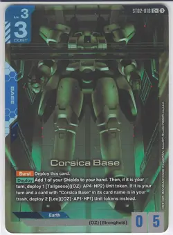 Gundam Card Game - Corsica Base ST02-016 C+ Raw Near Mint/Mint - Image 1