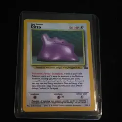 Ditto Holo Pokemon Fossil Set Card 3/62 RARE Great Condition LP WOTC - Image 1