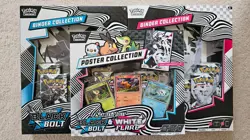 Pokemon SV Black Bolt & White Flare Binder Collection & Poster Collection Set - Image 1