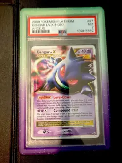 Pokemon TCG Gengar LV.X Platinum Arceus Holo Ultra Rare Card 97/99 2009 PSA 7 - Image 1