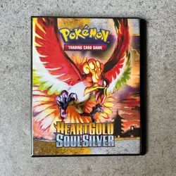 Pokemon Card Folder HEART GOLD SOUL SILVER A5 Binder Great Condition! - Image 1