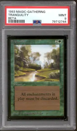 Magic MTG Beta Tranquility PSA 9 NEAR MINT NM - Image 1