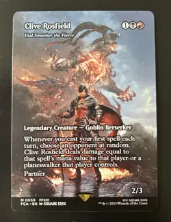 MTG Final Fantasy Clive Rosfield, Vial Smasher The Fierce Borderless Non-Foil NM - Image 1