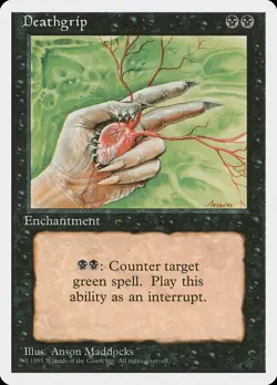 4 Deathgrip 4x x4 - LP - 4th Edition - SPARROW MAGIC - mtg - Image 1