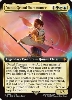 Yuna, Grand Summoner Extended Art Final Fantasy MTG NM - Image 1