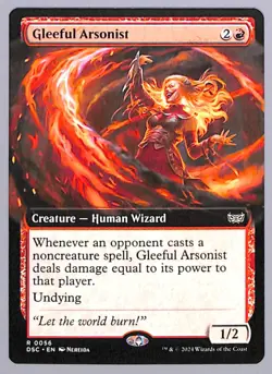 Gleeful Arsonist - Extended Art - 56 - Duskmourn: House of Horror (DSC) MTG - Image 1