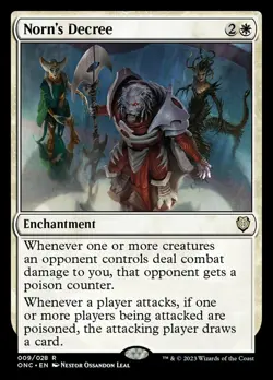 1 x Norn's Decree - Commander: Phyrexia: All Will Be One - NM-Mint - MTG - Image 1