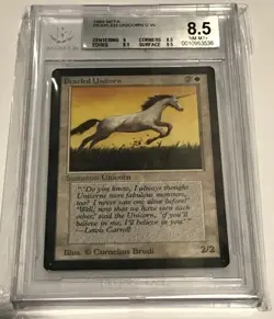 1993 MTG Beta - PEARLED UNICORN - Graded BGS 8.5 NM-MT+ - Image 1