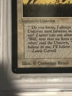 1993 MTG Beta - PEARLED UNICORN - Graded BGS 8.5 NM-MT+ - Image 5