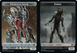 Phyrexian Golem Token // Zombie Token - Foil x1 - Double Masters 2022 - NM-Mint, - Image 1