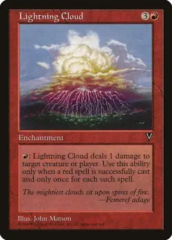 Lightning Cloud 1x MtG Visions VIS SP/NM - Image 1