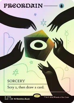 MTG Preordain (1719) (Rainbow Foil) Secret Lair Drop Foil - Image 1