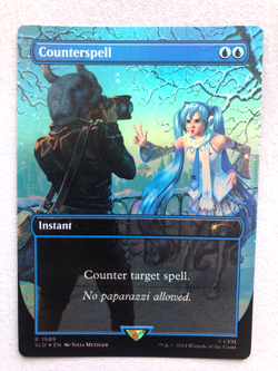 Mtg Carte Magic Secret Lair Hatsune Miku Counterspell FOIL English NM - Image 1