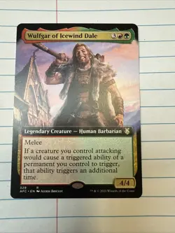Wulfgar of Icewind Dale Extended Art #329 Commander: Forgotten Realms - Image 1
