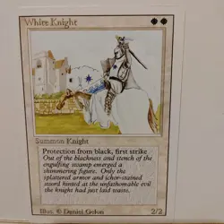 WHITE KNIGHT --- MTG -- REVISED --- NM - Image 1