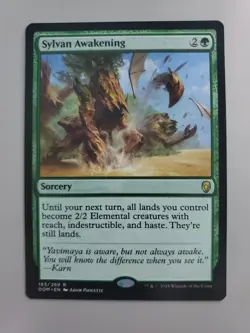MTG Sylvan Awakening Dominaria Regular Rare - Image 1