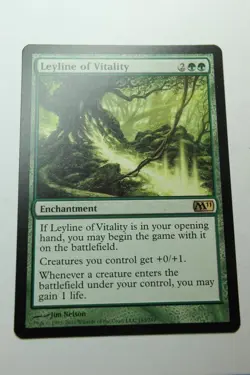 MTG Leyline of Vitality x1- -Magic 2011-Lightly Played - Image 1