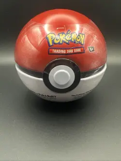 Pokemon TCG Pokeball Tin (2024 Moon Ball D24) *3 Packs* Sealed - Ships quick! 820650412578 - Image 1