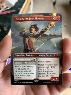 Kellan, the Fae-Blooded (Borderless) Wilds of Eldraine Regular - Image 1