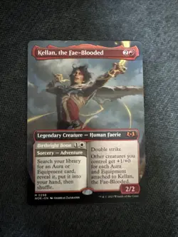 Kellan, the Fae-Blooded (Borderless) Wilds of Eldraine Regular - Image 1