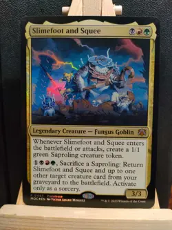 Slimefoot and Squee FOIL - Commander: March of the Machines - NM (see pics) MTG - Image 1