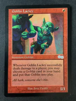 MTG Urza's Saga #190 Goblin Lackey LP - Image 1