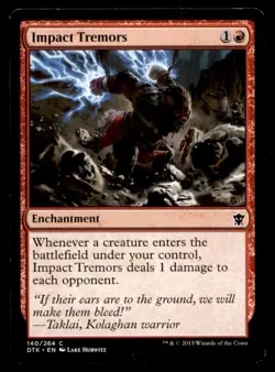 MTG Impact Tremors LP Light Play Dragons of Tarkir [1134] - Image 1