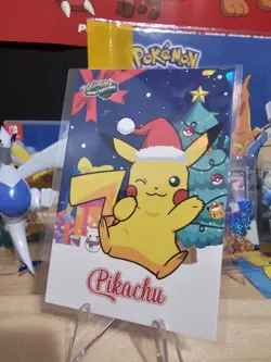 Pokemon Merry Christmas Card Database - Santa Hat Pikachu Christmas Tree - Image 3