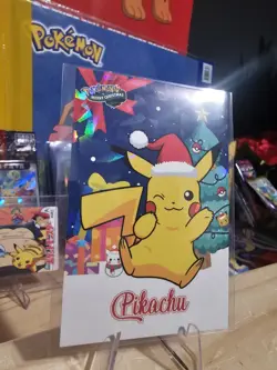 Pokemon Merry Christmas Card Database - Santa Hat Pikachu Christmas Tree - Image 6