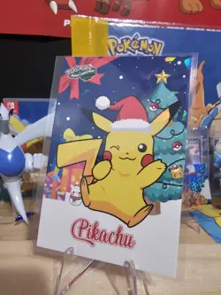 Pokemon Merry Christmas Card Database - Santa Hat Pikachu Christmas Tree - Image 7