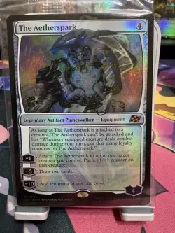 Magic the gathering - Aetherspark Pre-Release Foil English NEW SEALED ORIGINAL - Image 1