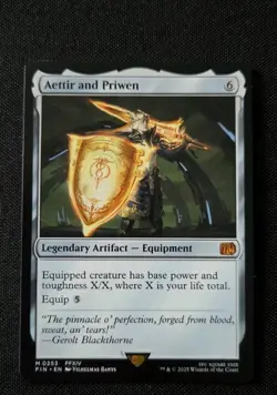MTG - Aettir and Priwen - Final Fantasy - Near Mint Mythic - FIN #253 Non Foil - Image 1