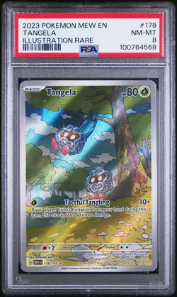2023 POKEMON MEW EN-151 ILLUSTRATION RARE #178 TANGELA PSA 8 - Image 1