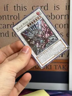 YUGIOH GREY PRINT Black Rose Dragon CSOC-EN039 Ultimate Rare 1st Edition NM - Image 2