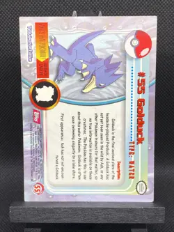 Golduck #55 Topps Pokemon TV Animation Series 1 Pink Label 1999 Non Holo LP - Image 2