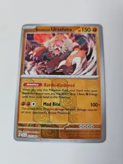 Bloodmoon Ursaluna #25/64 SV Shrouded Fable 2024 Reverse Holo Rare Pokemon TCG - Image 1