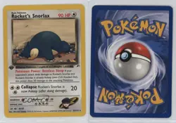 Rocket's Snorlax 1st Ed. Pokemon Gym Heroes #33 2000 04qn - Image 3