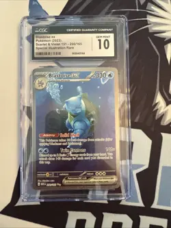 CGC 10 GEM MINT Blastoise Ex Special Illustration Rare 200/165 SV Pokemon 151 EN - Image 1