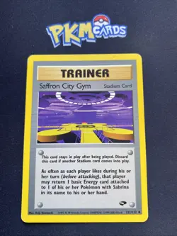 Pokemon TCG Saffron City Gym Gym Challenge 122/132 Regular MP. - Image 1