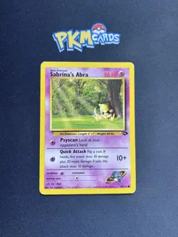 Pokemon TCG Sabrina's Abra Gym Challenge 94/132 Regular MP. - Image 1